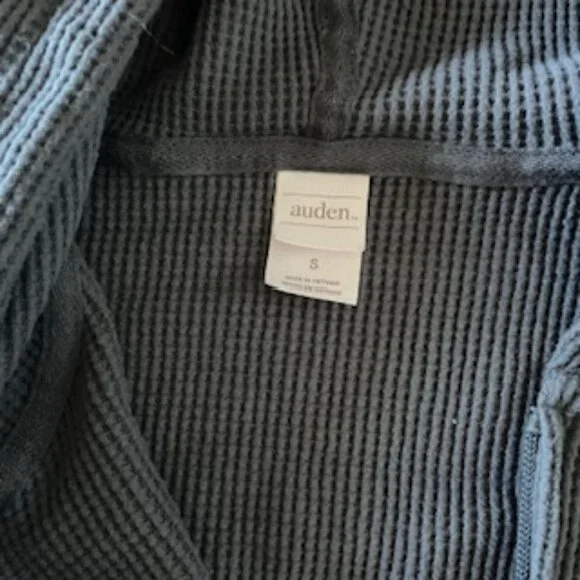 Auden Two-Piece Lounge Set Hooded Sweatshirt Full Zip Sweatpants Gray Women's S - Picture 3 of 14